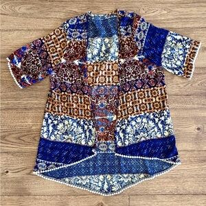 The Arizona Collection: A3 Design Multicolor Patchwork Kimono